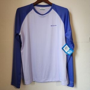 Columbia Women's Active Shirt - Light Purple and Dark Purple